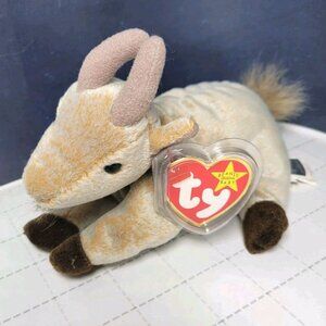 Goatee Ty Beanie Baby Tan with Brown Feet and Brown Horns - with tag